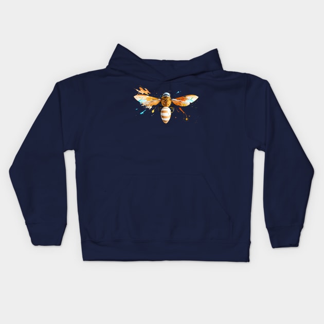 Virgo Bee Kids Hoodie by Manzo Carey